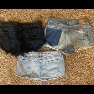 Bundle of denim shorts